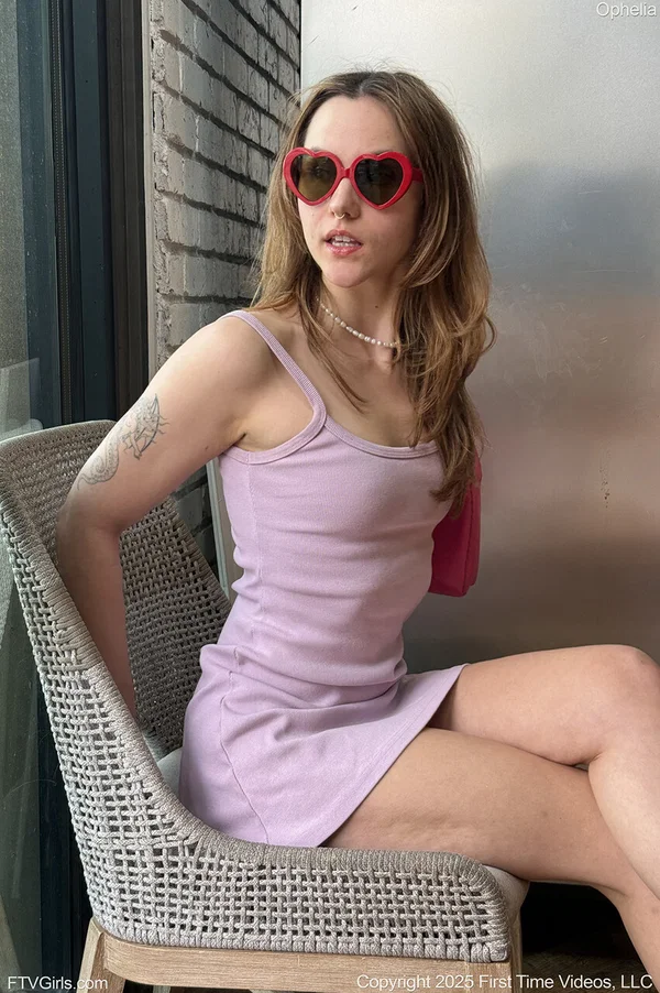 Skinny amateur Ophelia models in public and in her underwear as well  - Amateur, Public, Panties, Lingerie, Glasses, Pussy, Outdoor, Asshole, Clothed, Tattoo  - Photo 1