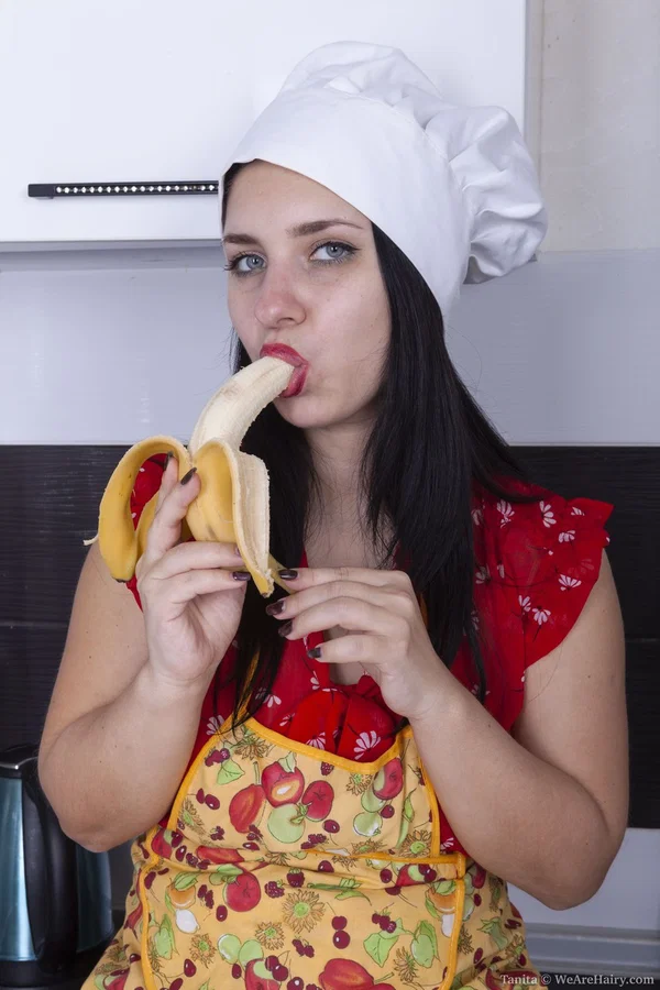 Sexy teen with natural tits Tanita flaunts her hairy pussy in the kitchen  - Hairy, Ass, Socks, Panties, Kitchen, Undressing, PAWG, Amateur, Pussy, Shorts  - Photo 3