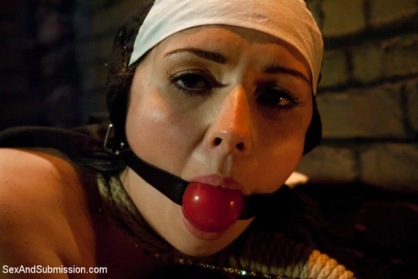Horny nun finds herself double fucked in bondage by a couple of priests  - Nun, Uniform, Bondage, Masturbation, BDSM, Natural Tits, Anal, Face, Groupsex, Cumshot  - Photo 6