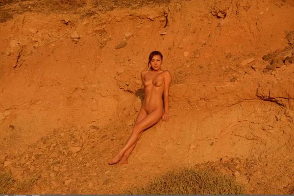 Slim Asian teen models totally naked against a hilly landscape  - Asian, Teen, Outdoor, Ass, Cute, Tiny Tits, Beautiful, Model, Babe, Glamour  - Photo 13