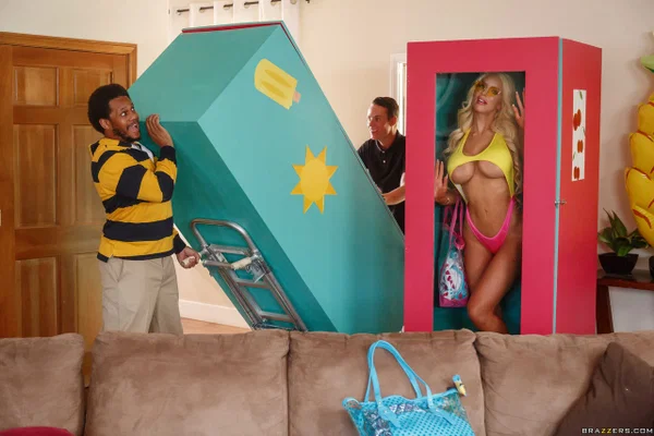 Pornstars Like It Big August Taylor, Justin Hunt, Nicolette Shea  - Big Cock, Pornstar, Sexy, Big Tits, Reality, Blowjob, Bikini, Spreading, Pussy, Feet  - Photo 1