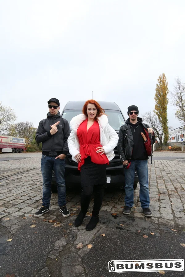 Busty Czech redhead Isabella Lui gets toyed & eats cum during illicit van sex  - Redhead, Big Tits, Pussy, European, Outdoor, Glasses, Spreading, Blowjob  - Photo 12
