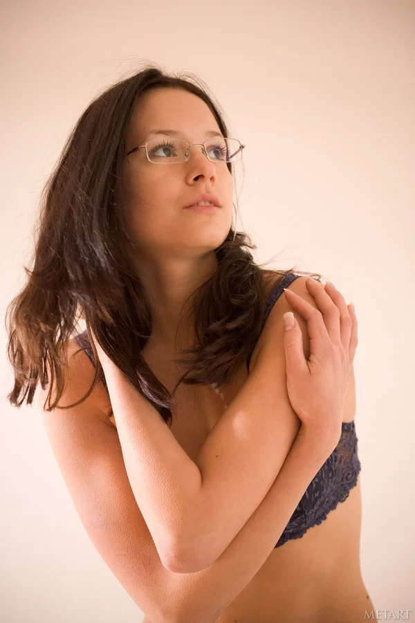 Pretty babe Gwen A flaunts her big ass & beautiful breasts in a hot striptease  - Teen, Glasses, Clothed, Babe, Jeans, Ass, Natural Tits, Panties, Lingerie, Big Tits  - Photo 5
