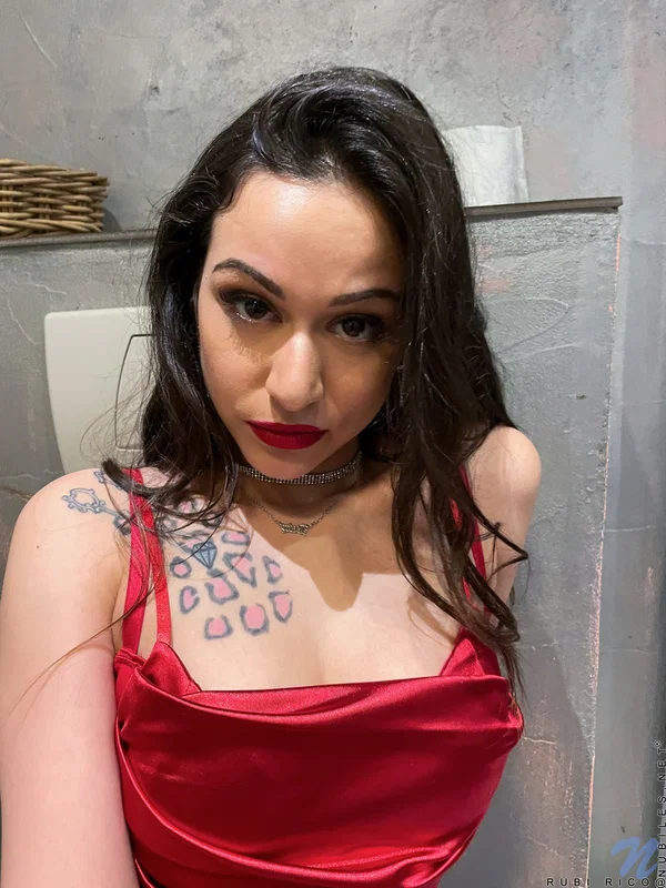 Brunette Latina Rubi Rico strips her dress & masturbates in the shower  - Latina, Teen, Beautiful, Cute, Babe, Solo, Brunette  - Photo 1