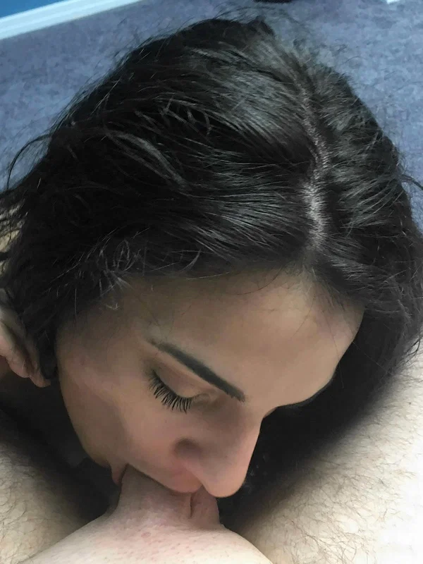 Brunette cutie Violet Sky exposes her yummy bum and sucks a dick  - Latina, POV, MILF, Amateur, Petite, Blowjob, Sexy, Big Cock, Pussy, Undressing  - Photo 19