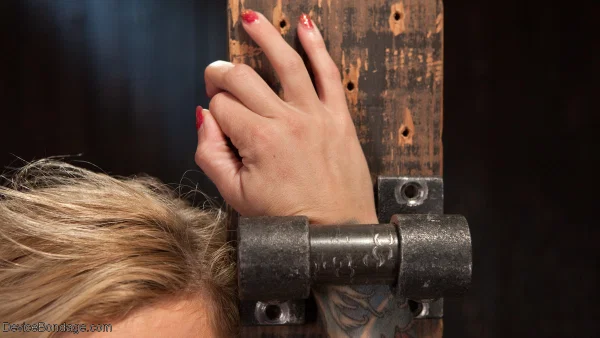 Tattooed pornstar Kleio Valentien humiliated and dominated for the first time  - Bondage, BDSM, Blonde, Big Tits, Feet, Non Nude, Spreading, Pussy  - Photo 3