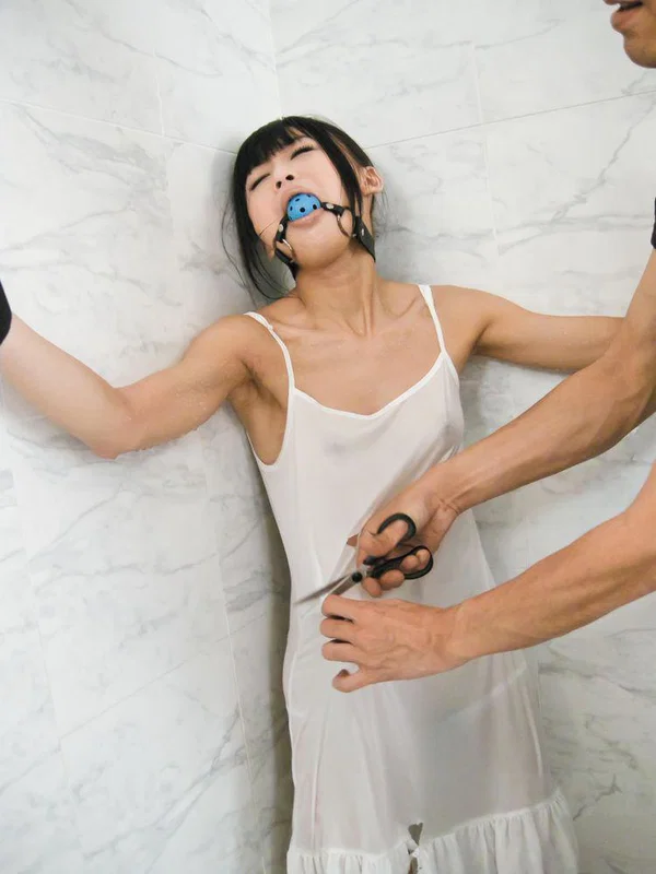 Japanese girl Chika Ishihara has her cunt stimulated while ball gagged & bound  - Japanese, Shower, BDSM, Fetish, Bondage, Asian, Fingering, Hairy, Pussy Licking, Tiny Tits  - Photo 7