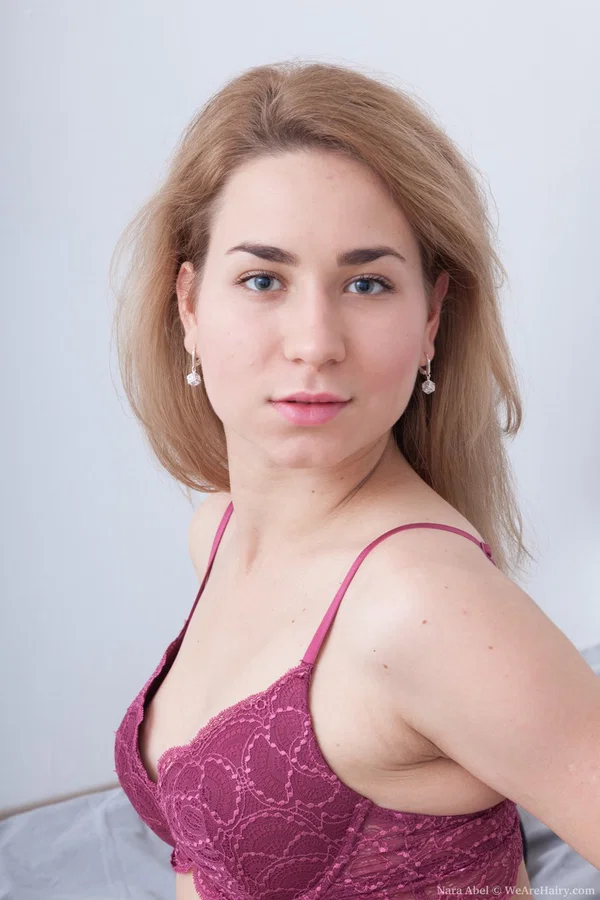 Amateur Russian Nara Abel gets naked & masturbates her hairy pussy on the bed  - Hairy, Masturbation, Beautiful, Amateur, Close Up, Pussy, Babe, Shorts, Solo, Short Hair  - Photo 3