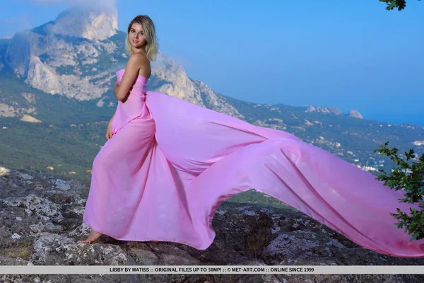 Gorgeous blonde teen Libby poses in the nude at high altitude  - Teen, PAWG, Pussy, Spreading, Ass, Outdoor, Shaved, Tiny Tits, Asshole, Feet  - Photo 1