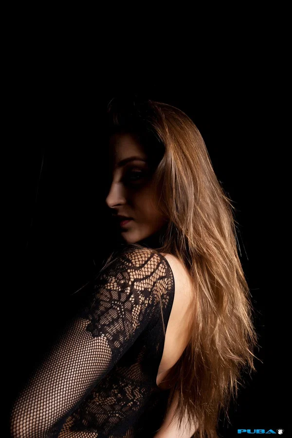 Brunette pornstar Dani Daniels displays her hot curves in a sexy bodystocking  - Pantyhose, White, Pornstar, PAWG, Ass, Babe, High Heels, Beautiful, Solo, Non Nude  - Photo 3
