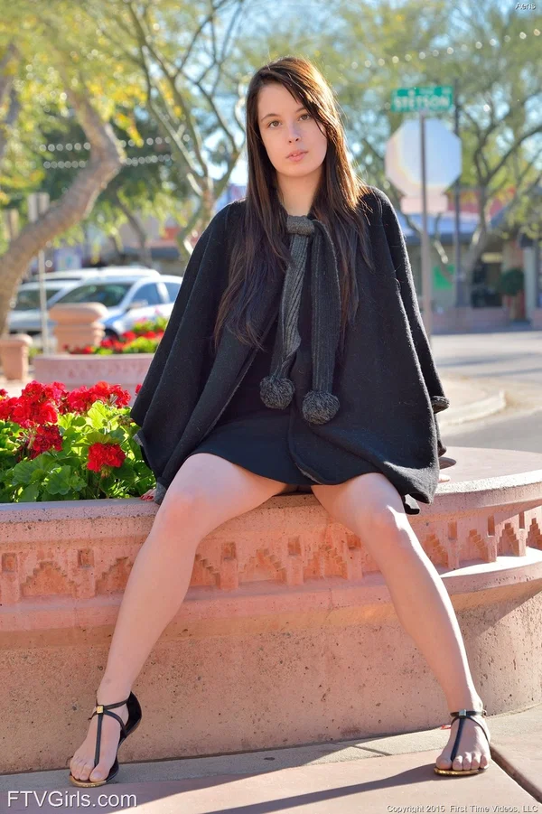Adorable amateur babe Aeris reveals her twat in public and masturbates at home  - Sandals, Public, Pussy, Upskirt, Legs, Teen, Spreading, Petite, Feet, Perfect  - Photo 2