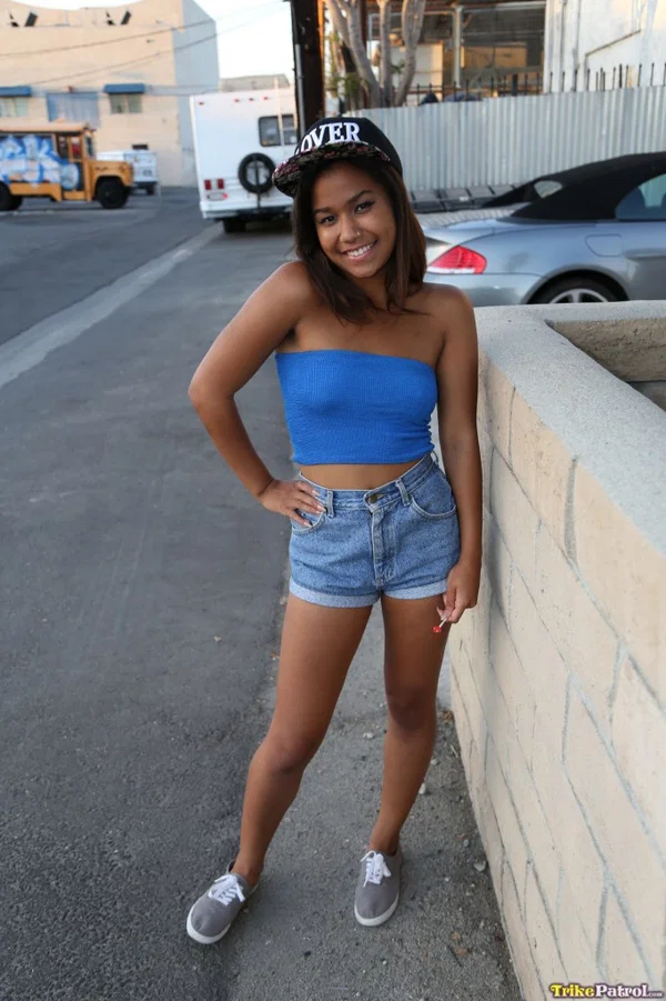 Charming petite teen Loni reveals her titties and gets banged good in POV  - Filipina, Pinay, Ebony, Asian, MILF, Shorts, Black, Cute, Teen, Missionary  - Photo 2
