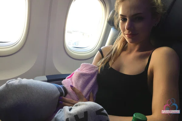 Barely legal amateur Sydney Cole takes selfies during an international flight  - Girlfriend, Non Nude, Teen, Amateur, Dress, Sexy, Cute, Blonde, White, Legs  - Photo 9