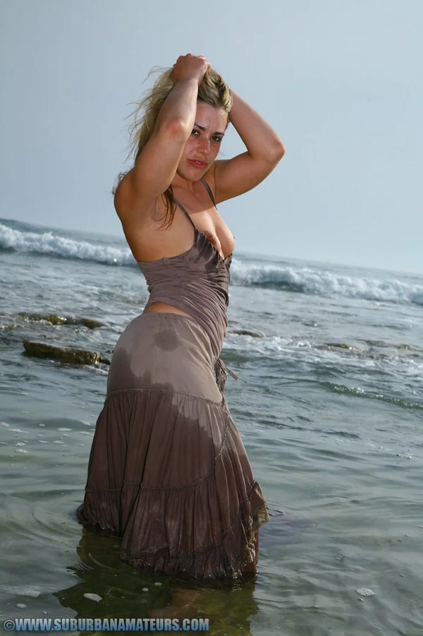 Sexy British model Tammy Oldham poses and masturbates on a sandy beach  - Beach, Wet, Amateur, Upskirt, Teen, Armpit, Beautiful, Outdoor, Sexy, Babe  - Photo 8