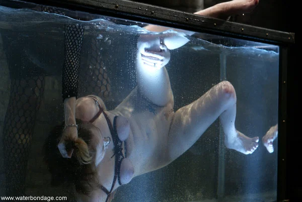Water Bondage performed by Star Hot XXX  - MILF, Wet, Bondage, Fetish, BDSM, Natural Tits, Lesbian, Blonde, Nipples, Big Tits  - Photo 14