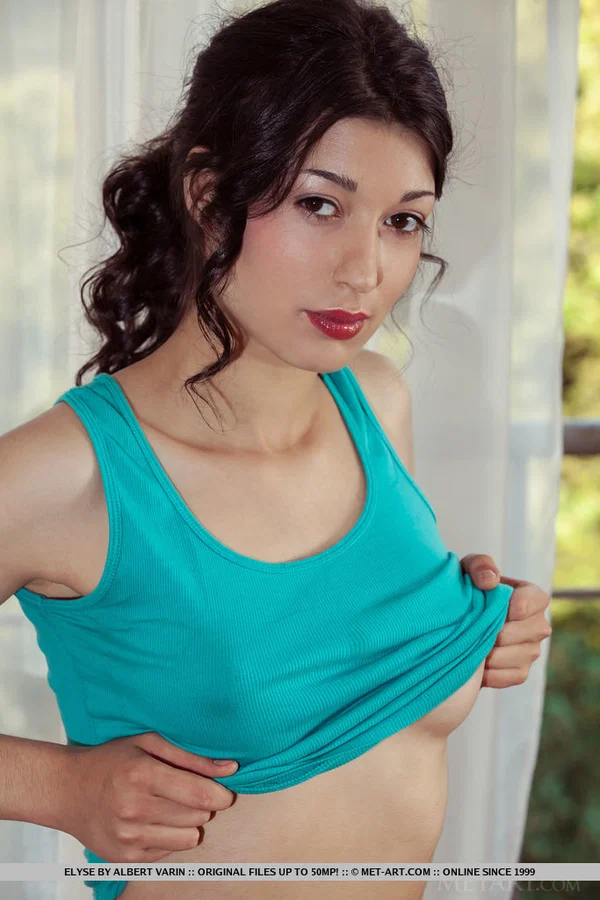 Beautiful teen Elyse gets completely naked while exercising at home  - Sports, Babe, Undressing, Pussy, Glamour, Shorts, Shaved, Ass, Tiny Tits, Model  - Photo 3