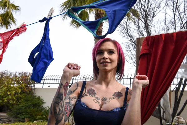Busty brunette teen Ashly Anderson strips for redheaded MILF Anna Bell Peaks  - Girlfriend, Lesbian, MILF, Reality, Redhead, Short Hair, Outdoor, Pornstar, Big Tits, White  - Photo 3