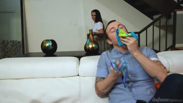 Nicole Sage catches her stepbrother sniffing her panties before they fuck  - Family, Hardcore, Brunette, White, Step Sister, Pussy, Spreading, Non Nude, Blowjob  - Photo 2