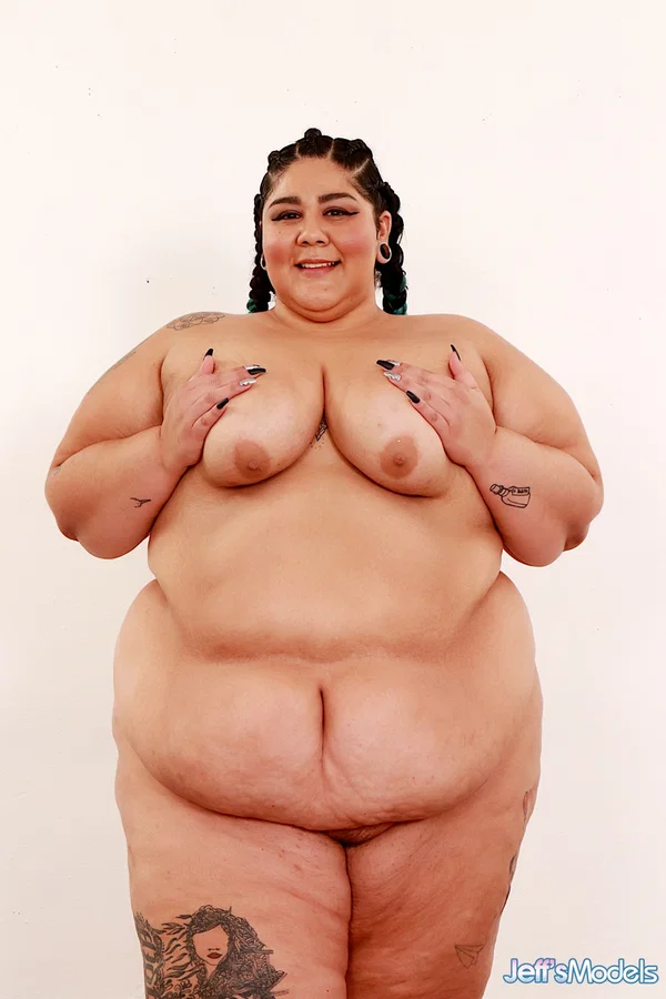 SSBBW Crystal Blue removes a bra and panty set to pose naked in shoes  - SSBBW, BBW, Ebony, Saggy Tits, Big Tits, Tattoo, African, Ass, Curvy, Lingerie  - Photo 9