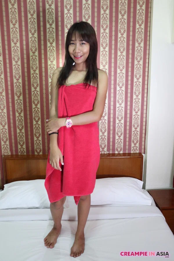 Pretty Asian girl On spreading her creampied pussy in a hotel room  - Creampie, Big Clit, Asian, Pussy, Hairy, Cumshot, Brunette, Spreading, Legs, Amateur  - Photo 1