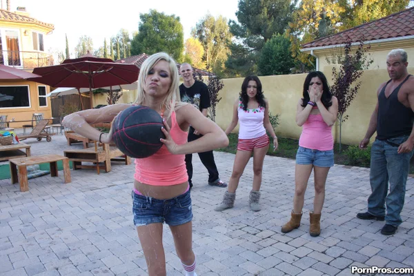 Tint titted Kacey Jordan baring hot ass on the patio & eating cum in hot 4some  - Big Cock, Creampie, Bukkake, Ass, Shorts, Reality, Skinny, Blowjob, Groupsex, Tiny Tits  - Photo 5