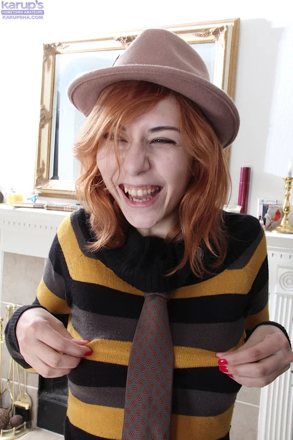 Upskirts of the shaved pussy of amateur redhead teen Nancy Reid  - Teen, Amateur, Redhead, Shaved, Pussy, Ass, Close Up, Spreading, Clothed, Face  - Photo 2