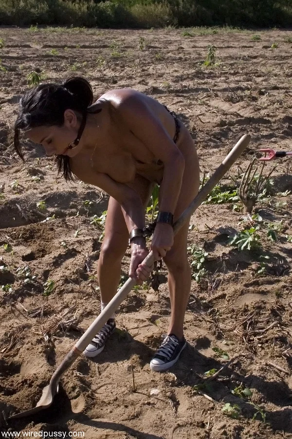 Sexy babe Nadia Styles gets tied up and humiliated by kinky domme outdoors  - Farm, BDSM, Bondage, Public, Femdom, MILF, Latina, Lesbian, Outdoor, Big Tits  - Photo 3