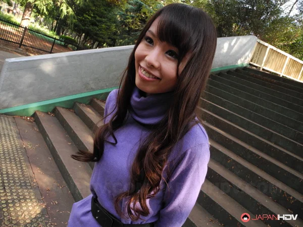 Japanese girl Eri Ouka gives a blowjob during a road trip in a minivan  - Japanese, Asian, Outdoor, Hairy, POV, Blowjob, Panties, Skirt, Reality, Close Up  - Photo 1