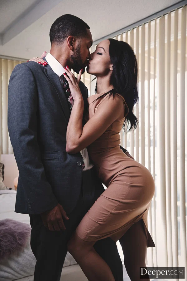 Skinny ebony teen Alexis Tae humps a black cock and gives a great footjob  - Footjob, Latina, Pornstar, Teen, Skinny, Ass, Interracial, Lingerie, Feet, Cute  - Photo 7