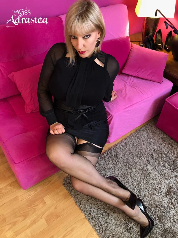 Naughty blonde wife Miss Adrastea teases with her legs in a black garter belt  - Stockings, Feet, High Heels, Beautiful, Close Up, Legs, Outdoor, Non Nude, Babe, Short Hair  - Photo 2