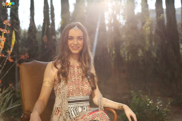 Bohemian brunette beauty Tali Dova poses in her hippy gown in the garden  - Clothed, Outdoor, Dress, Non Nude, Skirt, Beautiful, Brunette, Solo, Babe  - Photo 10