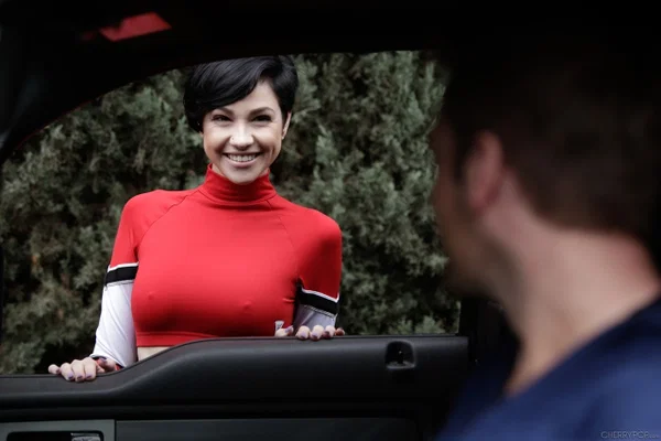 Short haired brunette Cadey Mercury gets banged after hitching a ride  - Short Hair, Teen, Facial, Skinny, Brunette, Schoolgirl, Cute, Pussy, Blowjob, Spreading  - Photo 1