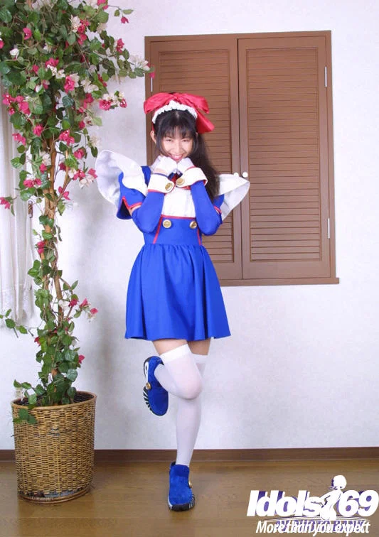 Seductive asian babe in christmass outfit uncovering her nice tits and bush  - Japanese, Babe, Asian, Christmas, Outdoor, Uniform, Stockings, Skirt, Big Tits, Solo  - Photo 1