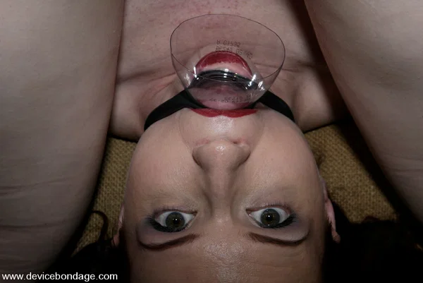 Claire Adams sports red lips during the course of a hardcore bondage scene  - MILF, BDSM, Face, Ass, Redhead, Bondage, Boots, Natural Tits, Feet, Nipples  - Photo 11