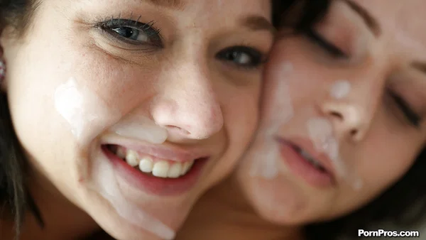 Cumshot scene with an excellent teen babe Sky Light and Adriana Marie  - Pussy, Teen, Groupsex, Natural Tits, Piercing, Tattoo, Facial, Threesome, Ball Licking, Cumshot  - Photo 13