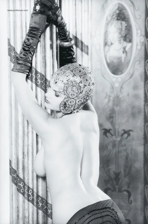 Stunning vintage centerfold Tiffany Burlingame presents and touches her twat  - Centerfold, Model, Spreading, Ass, Pussy, White, Nipples, Glamour, High Heels, Babe  - Photo 9