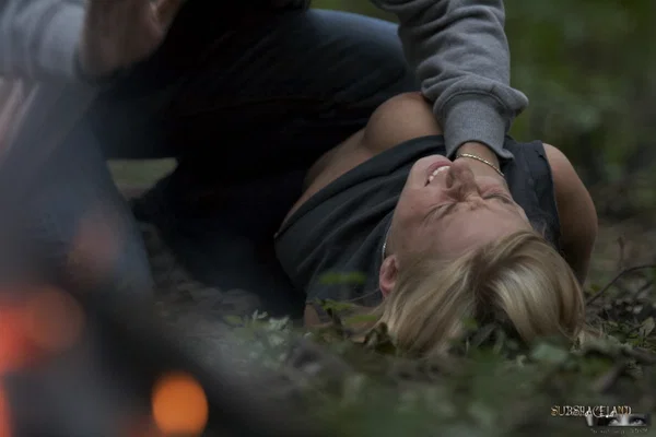 Blonde teen with small tits Caroline Fox gets caught and punished in the woods  - Bondage, Outdoor, BDSM, Ass, Spanking, Czech, Shorts, Face, Close Up, PAWG  - Photo 3