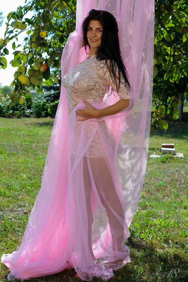 Young brunette Ketrin highlights her sexy ass while nude in a backyard  - Ass, Upskirt, Pussy, Outdoor, Tiny Tits, Close Up, Legs, Beautiful, Brunette, Clothed  - Photo 2