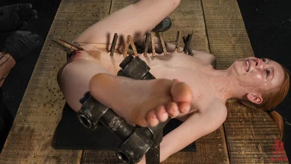 Submissive redhead Madi Collins gets punished with anal & vaginal sex toys  - Tiny Tits, BDSM, Redhead, Bondage, Skinny, Natural Tits, Pussy, Anal, Spreading, Feet  - Photo 14