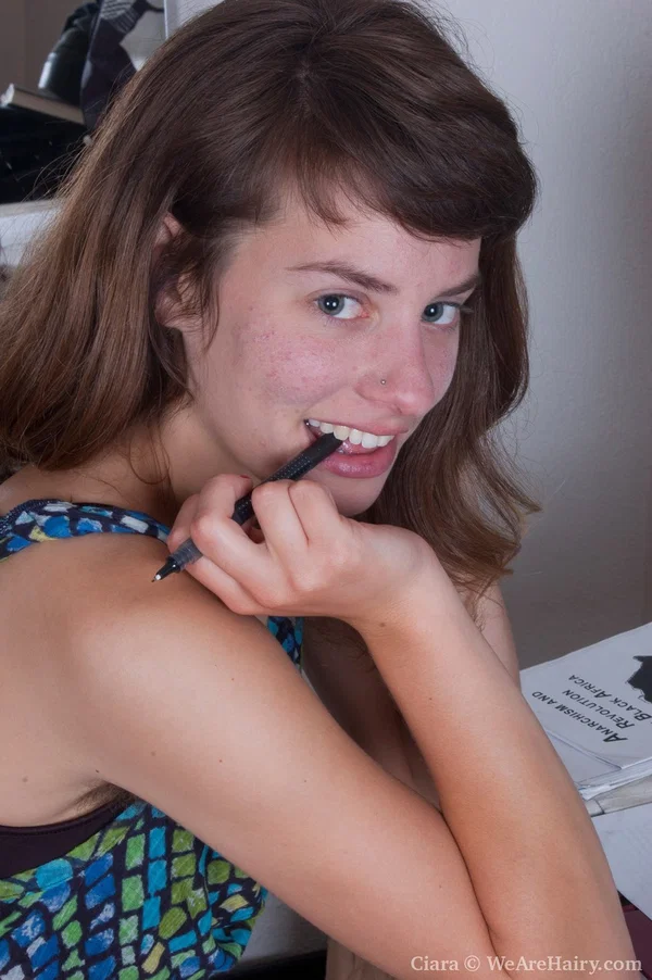 Big titted teen proudly displays her unshaven armpits and vagina  - Hairy, Spreading, Big Tits, Teen, Shorts, Lingerie, Panties, Babe, Beautiful, Solo  - Photo 2