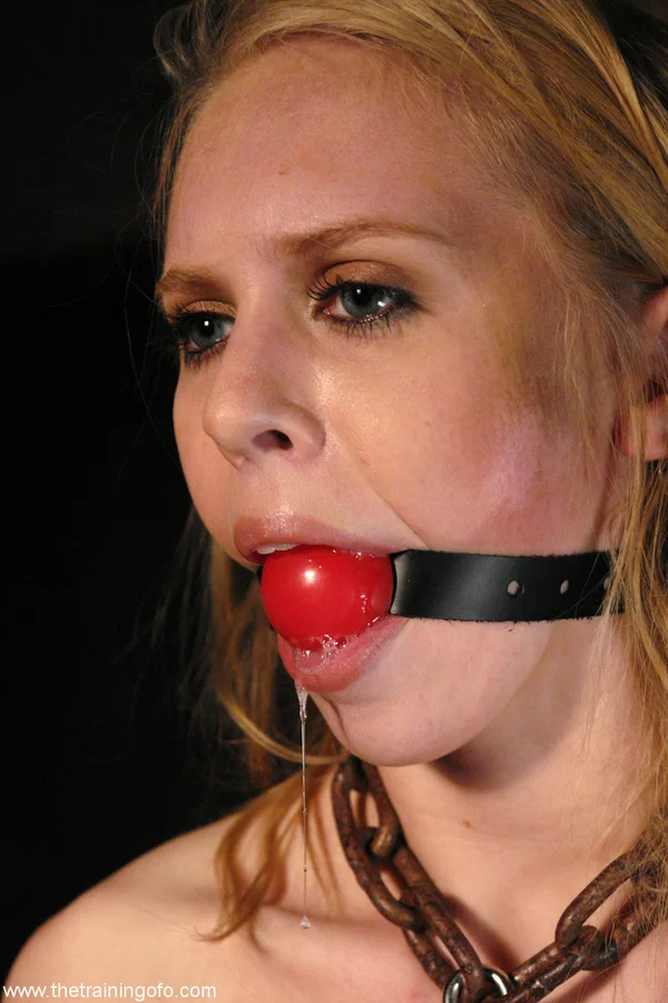 Restrained blonde Sarah Jane Ceylon is freed from a ball gag before oral sex  - BDSM, MILF, Bondage, Tall, Blonde, Feet, White, Blowjob, Pussy, Spreading  - Photo 14
