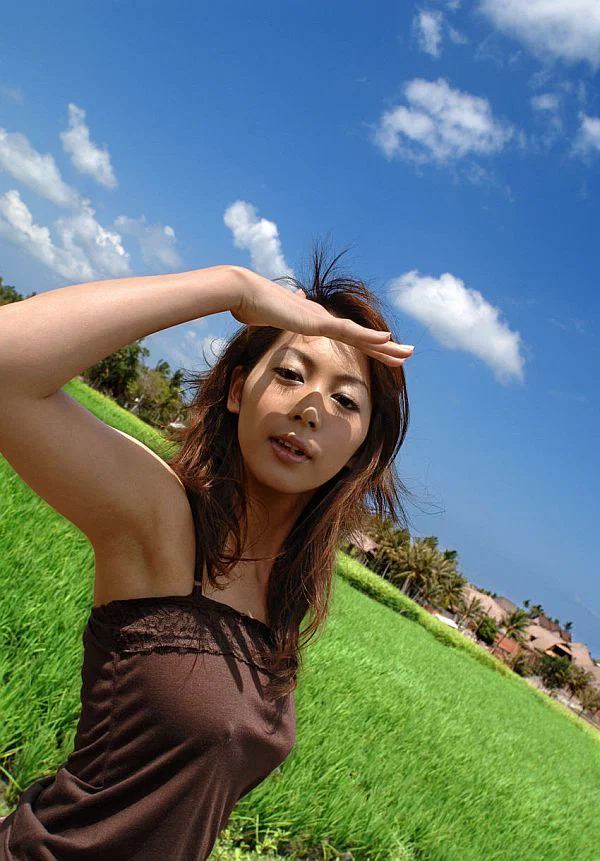 Young Japanese girl Honoka exposes her great tits in the countryside  - Upskirt, Japanese, Panties, Asian, Teen, Cute, Outdoor, Solo, Redhead, Babe  - Photo 2