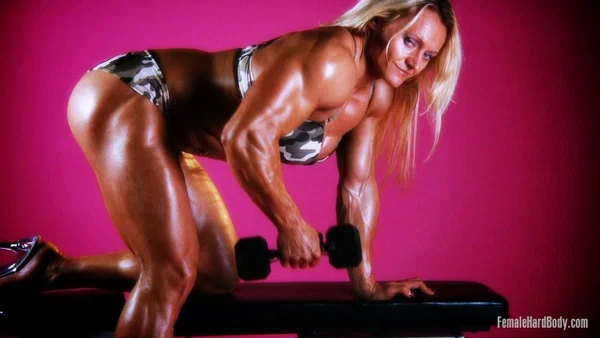 Blonde bodybuilder Brigita Brezovac showing off her incredible muscles  - Mature, MILF, Lingerie, Uniform, Sexy, Blonde, Big Tits, White, European, Non Nude  - Photo 10