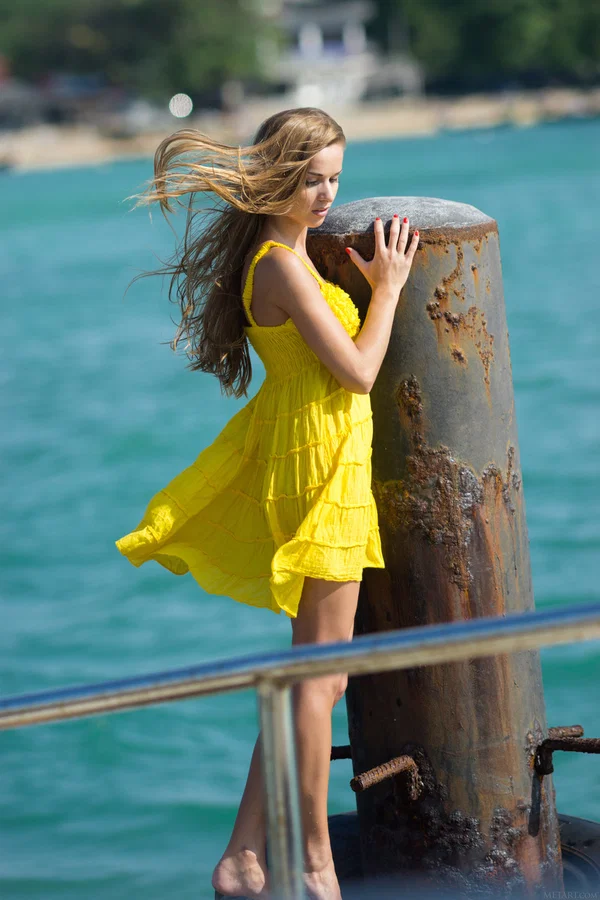 Met Art starring Lizel A Nude Images  - Beach, Russian, Teen, Beautiful, Perfect, Dress, Upskirt, Outdoor, Blonde, Tiny Tits  - Photo 5