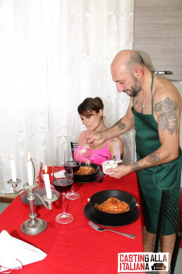 Hardcore slut in lace lingerie gets pussy fucked on table by tattooed chef  - Italian, Casting, Hardcore, Reality, European, Amateur, Pussy, Big Tits, Tattoo, Ass Fucking  - Photo 16