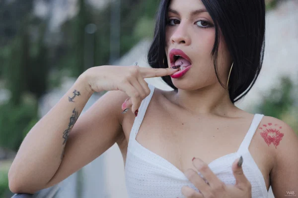 Glamorous Latina Lilith Baph shows her big ass & spreads her hairy pussy  - Hairy, Latina, Petite, Ass, Beautiful, Clothed, Model, Dildo, Pornstar, Bath  - Photo 10