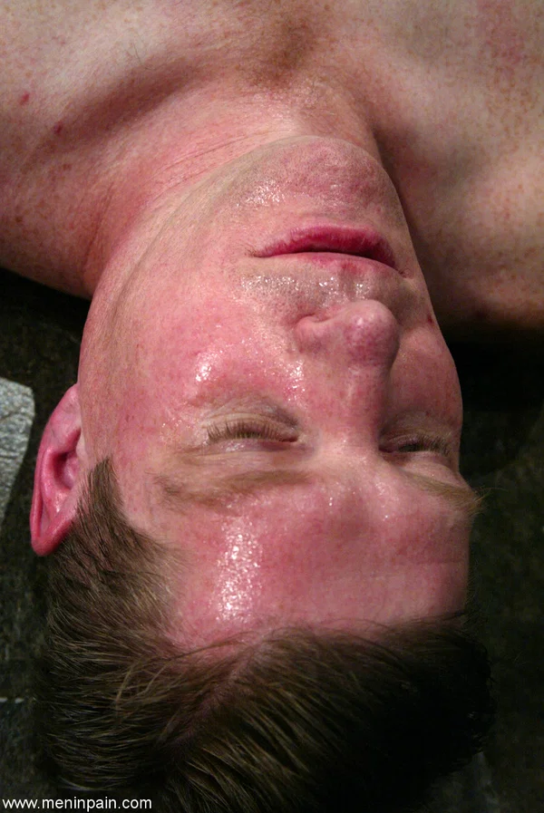 Naked male slave Claire Adams is tortured, masturbated and foot-jerked  - Femdom, Prison, Latex, BDSM, Bondage, MILF, Footjob, Redhead, Handjob, Legs  - Photo 7