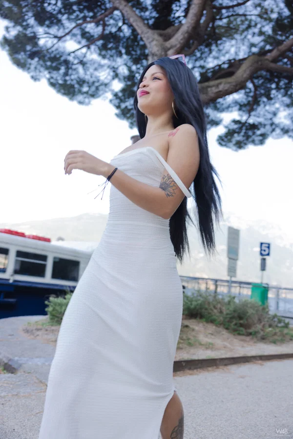 Glamorous Latina Lilith Baph shows her big ass & spreads her hairy pussy  - Hairy, Latina, Petite, Ass, Beautiful, Clothed, Model, Dildo, Pornstar, Bath  - Photo 2