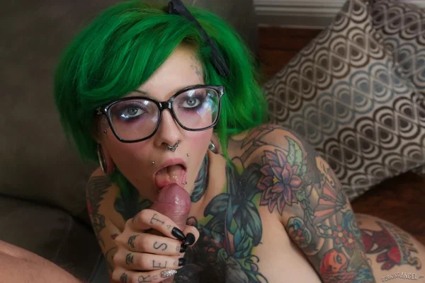 Pierced Sydnee Vicious with glasses sucks Mr Pete's cock & gets cum in mouth  - Tattoo, POV, Glasses, Fetish, Hardcore, Big Tits, Piercing, Cum In Mouth, Ass, Ass Fucking  - Photo 15