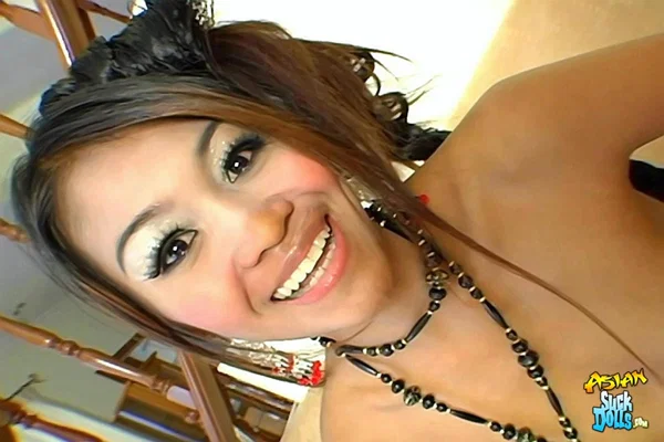 Slim Asian girl Tong strikes great solo poses after PTM sex on a sofa  - Asian, Skinny, Facial, Hardcore, High Heels, Cumshot, Clothed, Legs, Panties, Ass  - Photo 7